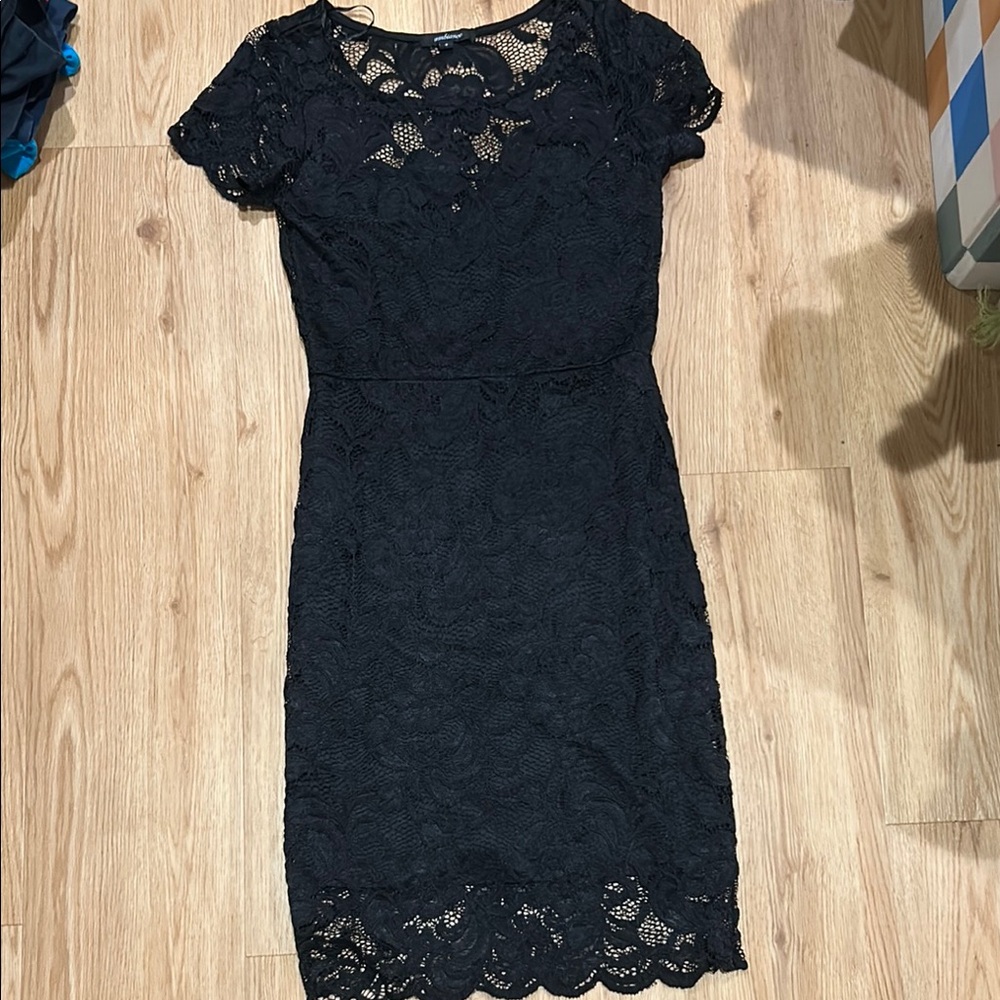 Elegant Black Lace Dress